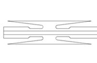 A drawing of CBT-65 cross razor wire.