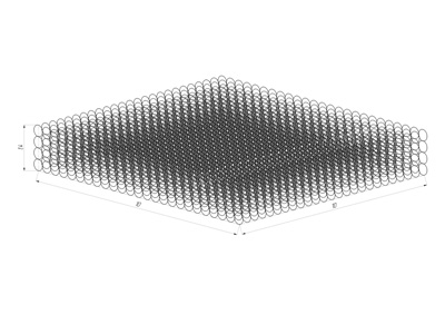 A set of inconspicuous obstacles wire is packed in stretch film .