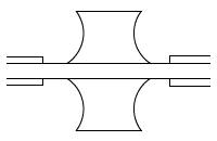 A drawing of BTO-12 cross razor wire.