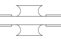 A drawing of BTO-18 cross razor wire.