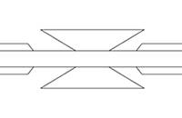 A drawing of BTO-28 cross razor wire.