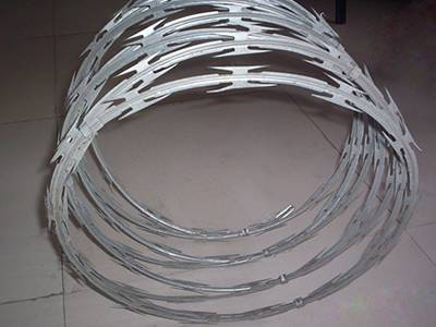 cross razor wire concertina coil details
